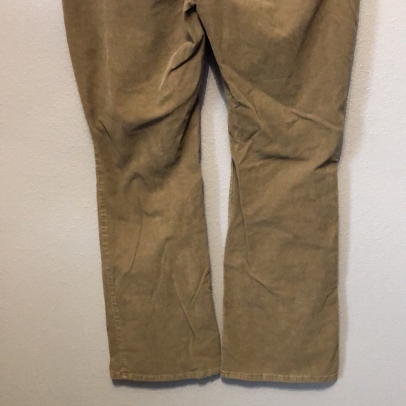 Eddie Bauer corduroy bootcut pants Women's P 14 curvy khaki tan jeans cotton EUC - Picture 8 of 14
